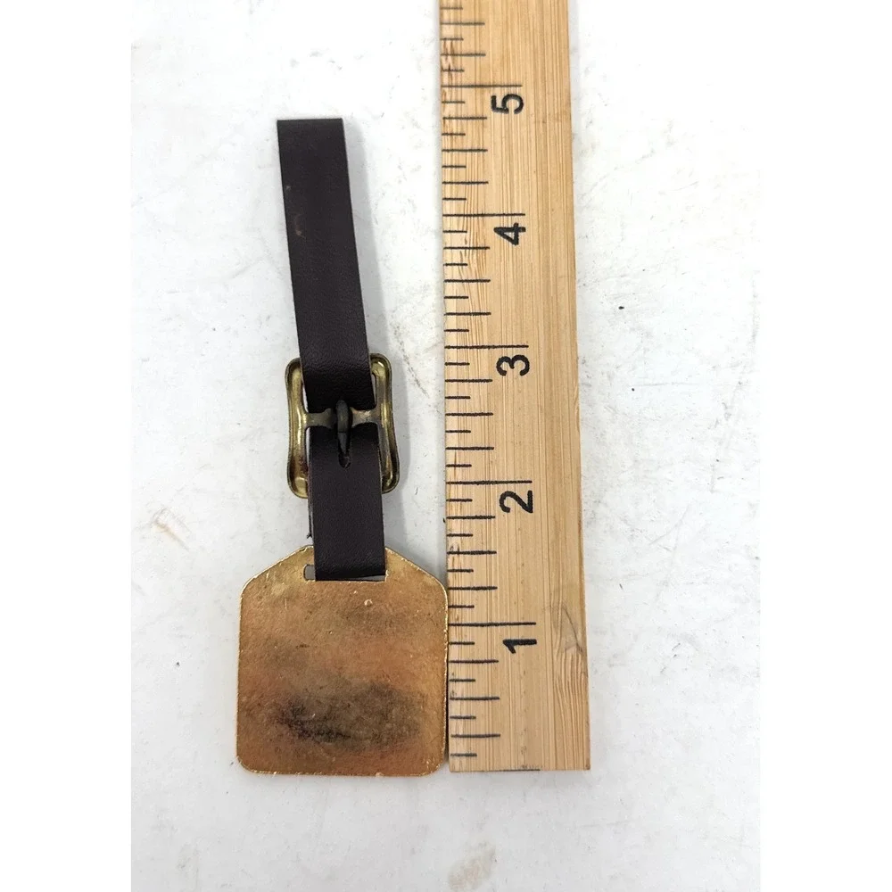 WABCO Trademark Logo Elevated Tractor Brass Watch Fob